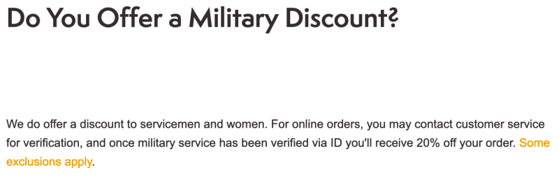 Timberland Military Veteran Discounts