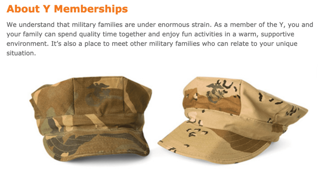 YMCA Military Discount Free Membership Military Veterans Discount